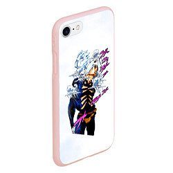Чехол iPhone 7/8 матовый JoJo Bizarre Adventure, цвет: 3D-светло-розовый — фото 2