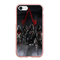 Чехол iPhone 7/8 матовый Assassin’s Creed Syndicate, цвет: 3D-светло-розовый