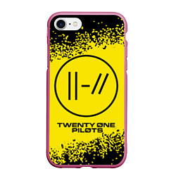 Чехол iPhone 7/8 матовый TWENTY ONE PILOTS 21 PILOTS, цвет: 3D-малиновый