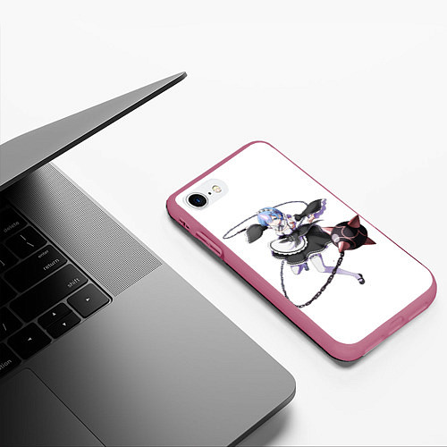Чехол iPhone 7/8 матовый Re:Zero / 3D-Малиновый – фото 3