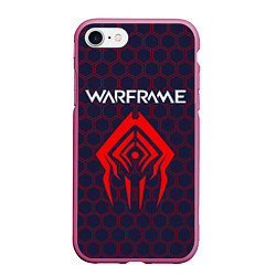 Чехол iPhone 7/8 матовый WARFRAME ВАРФРЕЙМ, цвет: 3D-малиновый