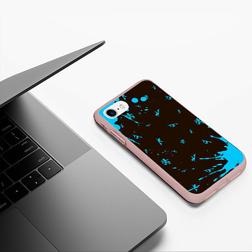 Чехол iPhone 7/8 матовый PORTAL ПОРТАЛ / 3D-Светло-розовый – фото 3