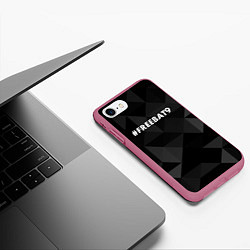 Чехол iPhone 7/8 матовый FREEBAT9, цвет: 3D-малиновый — фото 2