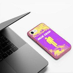 Чехол iPhone 7/8 матовый BILLIE EILISH БИЛЛИ АЙЛИШ, цвет: 3D-малиновый — фото 2