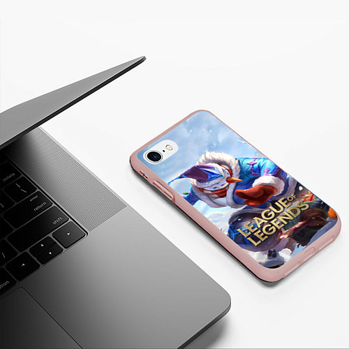 Чехол iPhone 7/8 матовый League of Legends МАСТЕР ЙИ / 3D-Светло-розовый – фото 3