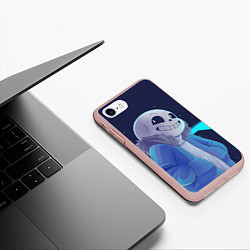 Чехол iPhone 7/8 матовый UNDERTALE, цвет: 3D-светло-розовый — фото 2