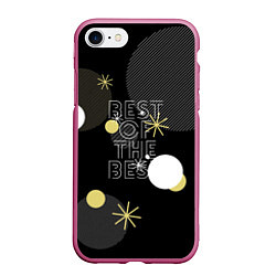Чехол iPhone 7/8 матовый Лучший из лучших, цвет: 3D-малиновый
