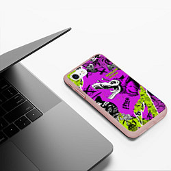 Чехол iPhone 7/8 матовый Watch Dogs: Legion, цвет: 3D-светло-розовый — фото 2