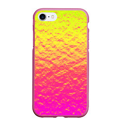 Чехол iPhone 7/8 матовый Яркий закат, цвет: 3D-малиновый