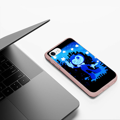 Чехол iPhone 7/8 матовый Bendy And The Ink Machine / 3D-Светло-розовый – фото 3