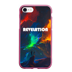 Чехол iPhone 7/8 матовый REVELATION, цвет: 3D-малиновый