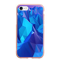 Чехол iPhone 7/8 матовый NEON CRYSTALLS, цвет: 3D-светло-розовый