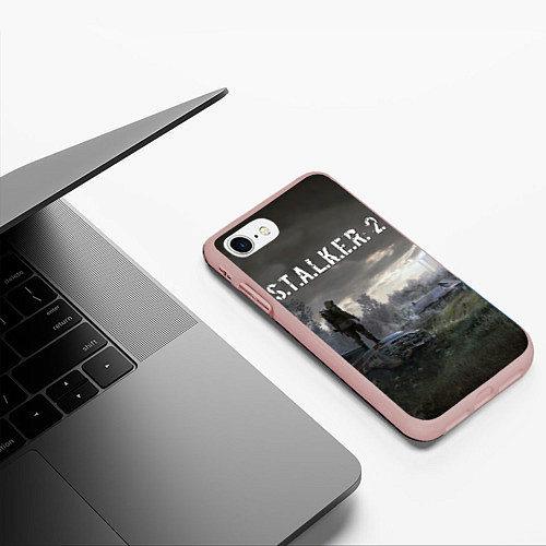 Чехол iPhone 7/8 матовый STALKER 2 / 3D-Светло-розовый – фото 3