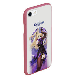 Чехол iPhone 7/8 матовый Genshin Impact, цвет: 3D-малиновый — фото 2