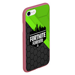 Чехол iPhone 7/8 матовый FORTNITE ФОРТНАЙТ S, цвет: 3D-малиновый — фото 2