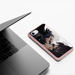 Чехол iPhone 7/8 матовый Black Asta, цвет: 3D-светло-розовый — фото 2