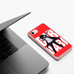 Чехол iPhone 7/8 матовый Dab Dabi, цвет: 3D-светло-розовый — фото 2
