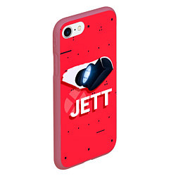 Чехол iPhone 7/8 матовый Jett, цвет: 3D-малиновый — фото 2