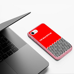 Чехол iPhone 7/8 матовый Twin Peaks, цвет: 3D-баблгам — фото 2