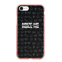 Чехол iPhone 7/8 матовый Noize MC, цвет: 3D-светло-розовый