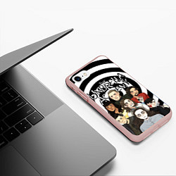 Чехол iPhone 7/8 матовый АКАДЕМИЯ АМБРЕЛЛА, цвет: 3D-светло-розовый — фото 2