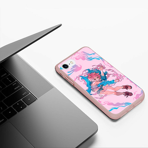 Чехол iPhone 7/8 матовый Ashido Mina / 3D-Светло-розовый – фото 3