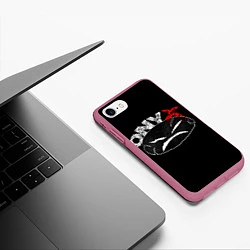 Чехол iPhone 7/8 матовый Onyx, цвет: 3D-малиновый — фото 2