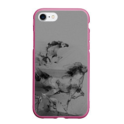 Чехол iPhone 7/8 матовый Кони, цвет: 3D-малиновый
