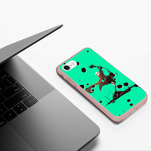 Чехол iPhone 7/8 матовый Undertale / 3D-Светло-розовый – фото 3