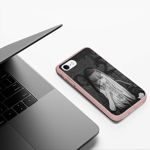 Чехол iPhone 7/8 матовый Zero Two / 3D-Светло-розовый – фото 3