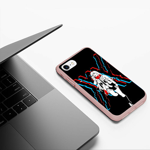 Чехол iPhone 7/8 матовый Любимый во Франксе: XX / 3D-Светло-розовый – фото 3