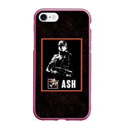 Чехол iPhone 7/8 матовый Ash, цвет: 3D-малиновый