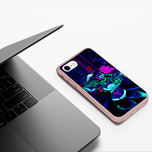 Чехол iPhone 7/8 матовый KDA Akali / 3D-Светло-розовый – фото 3