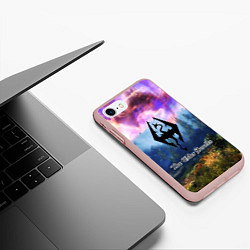 Чехол iPhone 7/8 матовый The Elder Scrolls, цвет: 3D-светло-розовый — фото 2