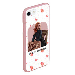 Чехол iPhone 7/8 матовый Queens Gambit Ход Королевы, цвет: 3D-баблгам — фото 2