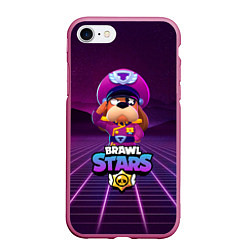 Чехол iPhone 7/8 матовый Brawl Stars - Colonel Ruffs, цвет: 3D-малиновый