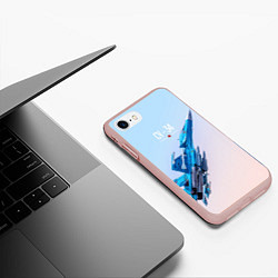 Чехол iPhone 7/8 матовый Су-34, цвет: 3D-светло-розовый — фото 2