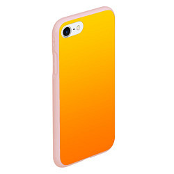 Чехол iPhone 7/8 матовый Оранжевый градиент, цвет: 3D-светло-розовый — фото 2