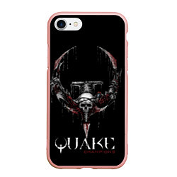 Чехол iPhone 7/8 матовый Quake Champions, цвет: 3D-светло-розовый