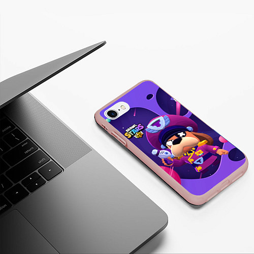 Чехол iPhone 7/8 матовый Генерал Гавс brawl stars / 3D-Светло-розовый – фото 3