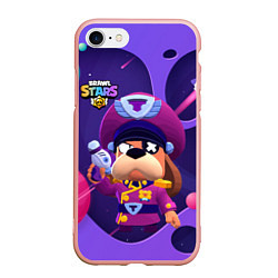 Чехол iPhone 7/8 матовый Генерал Гавс brawl stars, цвет: 3D-светло-розовый