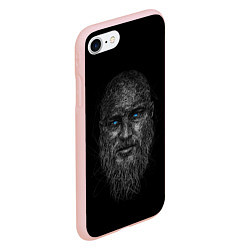 Чехол iPhone 7/8 матовый Ragnar Lodbrok, цвет: 3D-светло-розовый — фото 2