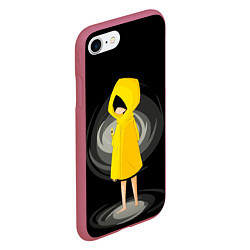 Чехол iPhone 7/8 матовый Little Nightmares с Зажигалкой, цвет: 3D-малиновый — фото 2