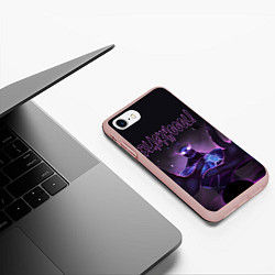 Чехол iPhone 7/8 матовый Блэкхол Dota 2, цвет: 3D-светло-розовый — фото 2