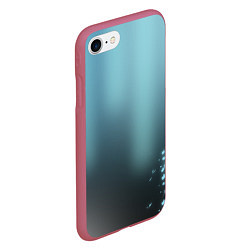 Чехол iPhone 7/8 матовый Водяные свечения, цвет: 3D-малиновый — фото 2