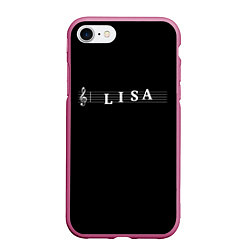 Чехол iPhone 7/8 матовый Lisa, цвет: 3D-малиновый