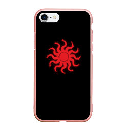 Чехол iPhone 7/8 матовый Солнце Славянский символ, цвет: 3D-светло-розовый