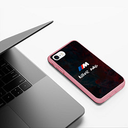 Чехол iPhone 7/8 матовый BMW M AMG Killer, цвет: 3D-баблгам — фото 2