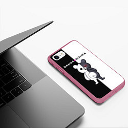 Чехол iPhone 7/8 матовый МОНОКУМА, цвет: 3D-малиновый — фото 2