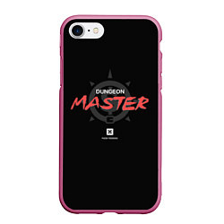 Чехол iPhone 7/8 матовый Dungeon Master, цвет: 3D-малиновый